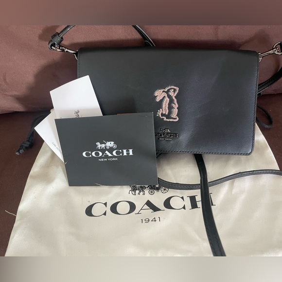 Coach x Selena Gomez Hayden Foldover Crossbody Clutch With Bunny - Picture 6 of 6